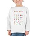 Groovy Cute ABC School Nurse Alphabet Back To School Women Graphic Toddler Long Sleeve Tee Groovy Cute ABC School Nurse Alphabet Back To School Women Graphic Toddler Long Sleeve Tee