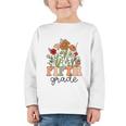 Groovy Fifth Grade Wildflowers Back To School 5th Grade Graphic Toddler Long Sleeve Tee
