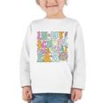Groovy In My School Secretary Era Back To School Graphic Toddler Long Sleeve Tee Groovy In My School Secretary Era Back To School Graphic Toddler Long Sleeve Tee