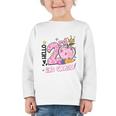 Hello Second 2nd Grade Leopard Tie Dye Girl Back To School Graphic Toddler Long Sleeve Tee