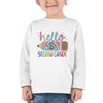 Hello Second Grade Pencil Tie Dye Back To School 2nd Grade Graphic Toddler Long Sleeve Tee