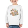 It's A Good Day To Learn Something New Retro Back To School Premium Tri-Blend Graphic Toddler Long Sleeve Tee
