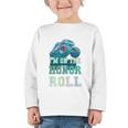 Kids I'M ON HONOR ROLL Monster Trucks Back To School Bruh Graphic Toddler Long Sleeve Tee Kids I'M ON HONOR ROLL Monster Trucks Back To School Bruh Graphic Toddler Long Sleeve Tee