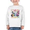 Kindergarten 1st Grade Goose Back To School Girls Graphic Toddler Long Sleeve Tee