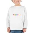 My Last First Day Of High School Back To School Premium Tri-Blend Graphic Toddler Long Sleeve Tee