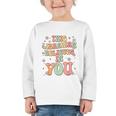 This Librarian Believes In You Groovy Back To School Graphic Toddler Long Sleeve Tee