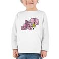 LiL Miss Pre-K Back To School Girls Coquette Bow First Day Graphic Toddler Long Sleeve Tee