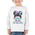 Little Miss 1st Grade Messy Bun Back To School Girls Kids Graphic Toddler Long Sleeve Tee Little Miss 1st Grade Messy Bun Back To School Girls Kids Graphic Toddler Long Sleeve Tee