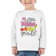 Little Miss 4th Grade Back To School Cute Fourth Grade Girls Graphic Toddler Long Sleeve Tee