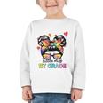 Little Miss First Grade Back To School 1st Grade Girls Graphic Toddler Long Sleeve Tee Little Miss First Grade Back To School 1st Grade Girls Graphic Toddler Long Sleeve Tee