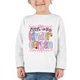 Little Miss Kindergarten Back To School Girls Coquette Bow Graphic Toddler Long Sleeve Tee Little Miss Kindergarten Back To School Girls Coquette Bow Graphic Toddler Long Sleeve Tee