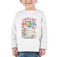 Lunch Cafeteria Crew Lady Back To School Tour Graphic Toddler Long Sleeve Tee