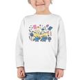 Minions Back To School Sketched Graphic Toddler Long Sleeve Tee Minions Back To School Sketched Graphic Toddler Long Sleeve Tee