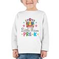 Miss Pre-K Pencils Crown Cute Back To School First Day Girls Graphic Toddler Long Sleeve Tee