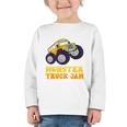 Monster Truck Jam School Bus Yellow Back To School Toddlers Graphic Toddler Long Sleeve Tee Monster Truck Jam School Bus Yellow Back To School Toddlers Graphic Toddler Long Sleeve Tee