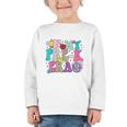 In My Pre-K Era Back To School Retro Groovy Preschool Graphic Toddler Long Sleeve Tee