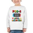 Pre-K Level Unlocked Back To School Video Game Graphic Toddler Long Sleeve Tee Pre-K Level Unlocked Back To School Video Game Graphic Toddler Long Sleeve Tee