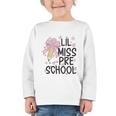 Preschool Little Miss Back To School Girls Kids Preschool Graphic Toddler Long Sleeve Tee Preschool Little Miss Back To School Girls Kids Preschool Graphic Toddler Long Sleeve Tee