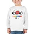Preschool Vibes Retro Groovy Apple Back To School Graphic Toddler Long Sleeve Tee Preschool Vibes Retro Groovy Apple Back To School Graphic Toddler Long Sleeve Tee