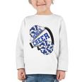 Rebels Cheer Back To School Cheerleading Spirit B Premium Tri-Blend Graphic Toddler Long Sleeve Tee