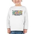 Retro Checkered School Nurse Squad Back To School Graduation Graphic Toddler Long Sleeve Tee Retro Checkered School Nurse Squad Back To School Graduation Graphic Toddler Long Sleeve Tee