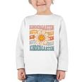 Retro Kindergarten Daisy Colorful Back To School Student Kid Graphic Toddler Long Sleeve Tee Retro Kindergarten Daisy Colorful Back To School Student Kid Graphic Toddler Long Sleeve Tee