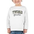 Retro Third Grade Old Camo Back To School Girl Boy 3rd Grade Graphic Toddler Long Sleeve Tee