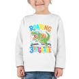 Roaring Into 3rd Grade Back To School Dinosaurus T-Rex Premium Tri-Blend Graphic Toddler Long Sleeve Tee