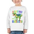 Roaring Into Kindergarten DinosaurRex Back To School Boys Performance Graphic Toddler Long Sleeve Tee Roaring Into Kindergarten DinosaurRex Back To School Boys Performance Graphic Toddler Long Sleeve Tee