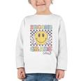 Second Grade Crew Smile Face Back To School 2nd Grade Team Graphic Toddler Long Sleeve Tee