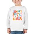 In My Second Grade Era Back To School Retro Groovy 2nd Grade Graphic Toddler Long Sleeve Tee