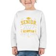 Senior 2027 My Last First Day Class Of 27 Back To School Graphic Toddler Long Sleeve Tee