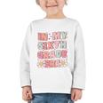 In My Sixth Grade Era Cute Groovy 6th Grade Back To School Graphic Toddler Long Sleeve Tee