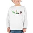 Solid Liquid Gas Dinosaur Back To School Premium Tri-Blend Graphic Toddler Long Sleeve Tee Solid Liquid Gas Dinosaur Back To School Premium Tri-Blend Graphic Toddler Long Sleeve Tee