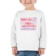 Striped Burnt Out Para Paraprofessional Back To School Graphic Toddler Long Sleeve Tee Striped Burnt Out Para Paraprofessional Back To School Graphic Toddler Long Sleeve Tee