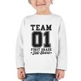 Team 1st Grade All-Stars Back To School Sports Jersey Graphic Toddler Long Sleeve Tee Team 1st Grade All-Stars Back To School Sports Jersey Graphic Toddler Long Sleeve Tee