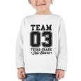 Team 3rd Grade All-Stars Back To School Sports Jersey Graphic Toddler Long Sleeve Tee Team 3rd Grade All-Stars Back To School Sports Jersey Graphic Toddler Long Sleeve Tee