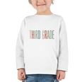 Third Grade Oh Hey Retro Back To School 3rd Grade Performance Graphic Toddler Long Sleeve Tee Third Grade Oh Hey Retro Back To School 3rd Grade Performance Graphic Toddler Long Sleeve Tee