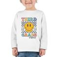 Third Grade Vibes Retro Smile Back To School 3rd Grade Team Graphic Toddler Long Sleeve Tee Third Grade Vibes Retro Smile Back To School 3rd Grade Team Graphic Toddler Long Sleeve Tee