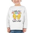 Watch Out Pre-K Here I Come Preschool Back To School Graphic Toddler Long Sleeve Tee Watch Out Pre-K Here I Come Preschool Back To School Graphic Toddler Long Sleeve Tee