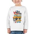 The Wheels On The Bus Toddler Kids Back To School Graphic Toddler Long Sleeve Tee The Wheels On The Bus Toddler Kids Back To School Graphic Toddler Long Sleeve Tee