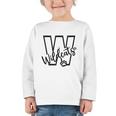 Wildcats School Sports Fan Team Spirit Mascot Back To School Graphic Toddler Long Sleeve Tee