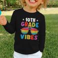 10th Grade Back To School Sunglasses Vibes Retro First Day Graphic Toddler Long Sleeve Tee 10th Grade Back To School Sunglasses Vibes Retro First Day Graphic Toddler Long Sleeve Tee