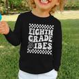 8th Eighth Grade Vibes 1st Back To School Checkerboard Crew Graphic Toddler Long Sleeve Tee 8th Eighth Grade Vibes 1st Back To School Checkerboard Crew Graphic Toddler Long Sleeve Tee