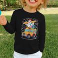 Back To School Chicken School Bus 100 Days Of School Graphic Toddler Long Sleeve Tee Back To School Chicken School Bus 100 Days Of School Graphic Toddler Long Sleeve Tee