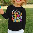 Back To School Pencil Coquette Bow First Day Of School Kids Graphic Toddler Long Sleeve Tee Back To School Pencil Coquette Bow First Day Of School Kids Graphic Toddler Long Sleeve Tee