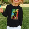 Bruh We Back First Day Of School Kids Back To School Boys Graphic Toddler Long Sleeve Tee Bruh We Back First Day Of School Kids Back To School Boys Graphic Toddler Long Sleeve Tee