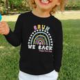 Bruh We Back Happy First Day Of School Back To School Kids Graphic Toddler Long Sleeve Tee Bruh We Back Happy First Day Of School Back To School Kids Graphic Toddler Long Sleeve Tee