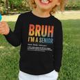 Bruh I'm A Senior Back To School Class Of 2026 Graduation Graphic Toddler Long Sleeve Tee Bruh I'm A Senior Back To School Class Of 2026 Graduation Graphic Toddler Long Sleeve Tee