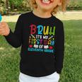 Bruh It's My First Day Of Junior Back To School Graphic Toddler Long Sleeve Tee Bruh It's My First Day Of Junior Back To School Graphic Toddler Long Sleeve Tee